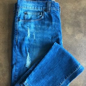 Mens True Craft Tapered Denim Jeans
